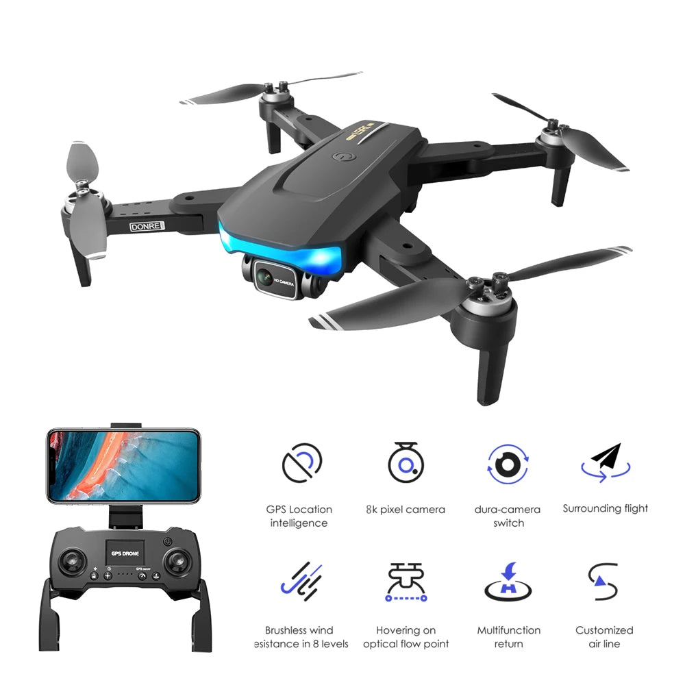 LS38Pro Drone 8K Profesional 20km HD FPV Dron with 6K Camera EIS RC Quadcopter Obstacle Avoidance Aerial Aircraft Helicopter GPS