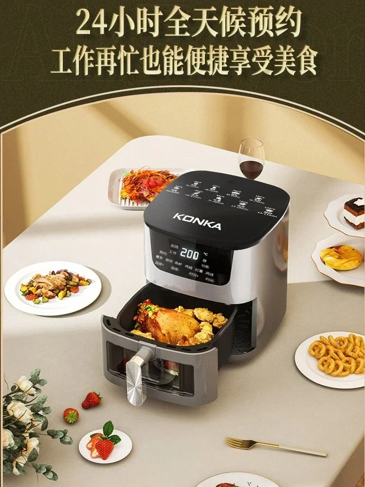 Konka air fryer visualization large-capacity household new multi-function automatic oil-free electric oven all-in-one machine