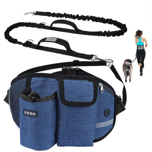 New Outdoor Pet Waistpack with Towing Rope Multifunctional Sports Running Fitness Training Dog Walking Waistpack Pet Supplies