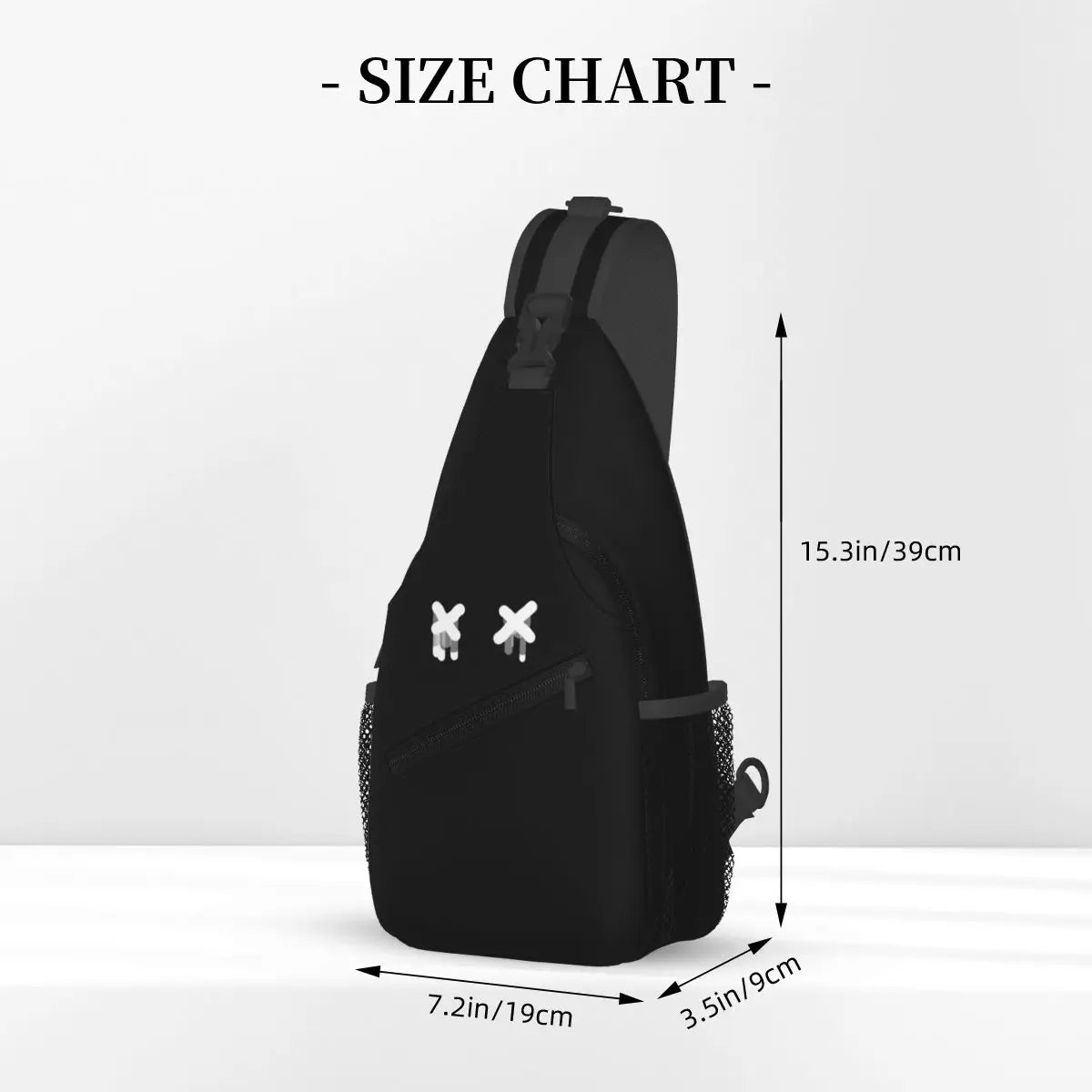 Aesthetic Face Funny Fashion Trend Crossbody Sling Bags Fashion Chest Bag Shoulder Backpack Daypack for Travel Hiking Travel Bag