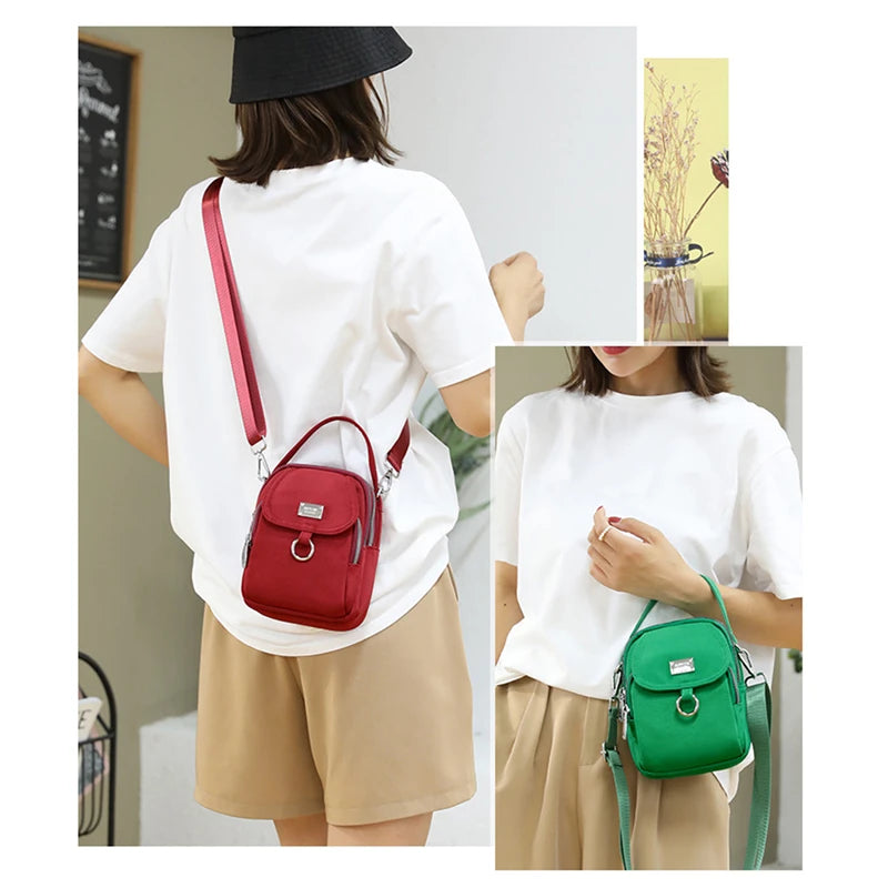 Women's Single Shoulder Bag Fashion Bag High Quality Durable Fabric Female Mini Handbag Phone Bag Zipper Cross-body Bag 2023 New