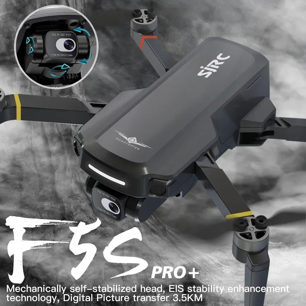 F5S PRO Drone Profesional 2-Axis Gimbal Drones 5G GPS Image Transmission HD FPV Dron Brushless Foldable Obstacle Avoidance 3000M