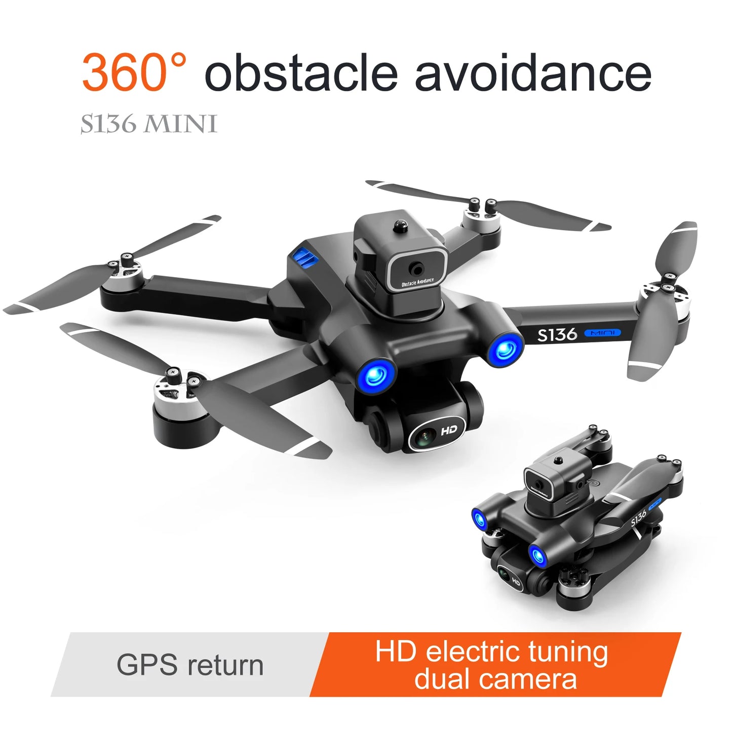 Mini 4 Drone 4k Profesional 8K HD Camera Quadcopter RC Helicopter GPS FPV Obstacle Avoidance Aerial Photography Aircraft Toy UAV