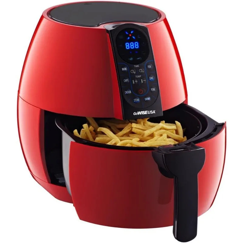 3.7 quart programmable air fryer with 8 cooking presets, multiple functions, improve your cooking skills, smart air fryer