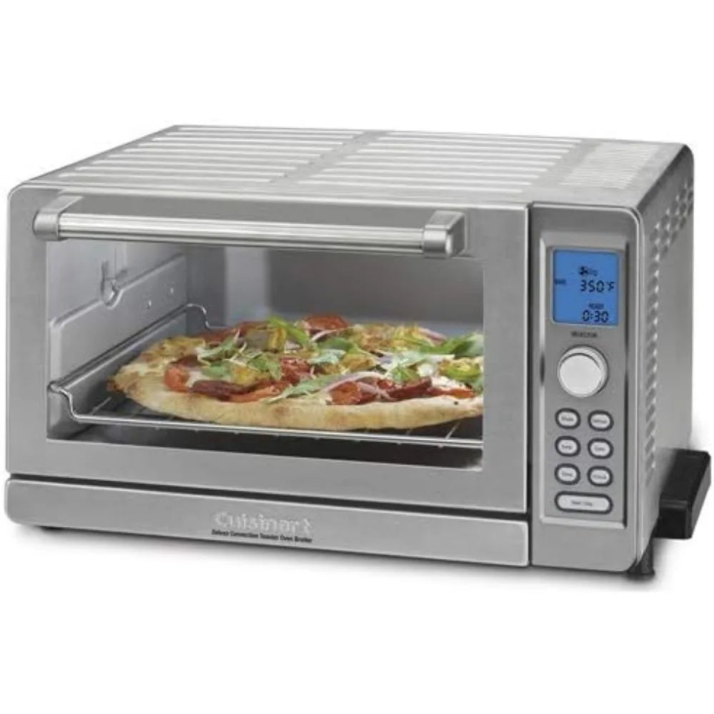 TOB-135N Deluxe Convection Toaster Oven Broiler, Brushed Stainless, Silver