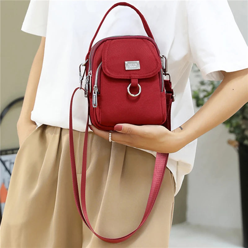 Women's Single Shoulder Bag Fashion Bag High Quality Durable Fabric Female Mini Handbag Phone Bag Zipper Cross-body Bag 2023 New