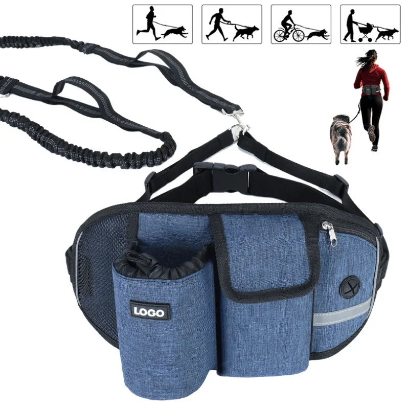 New Outdoor Pet Waistpack with Towing Rope Multifunctional Sports Running Fitness Training Dog Walking Waistpack Pet Supplies