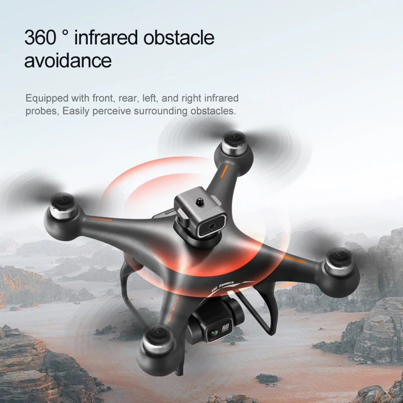 Drone 8K Profesional ESC HD FPV Dron With 4K Camera RC Quadcopter Helicopter Obstacle Avoidance Aerial Photography UAV S116 Toys