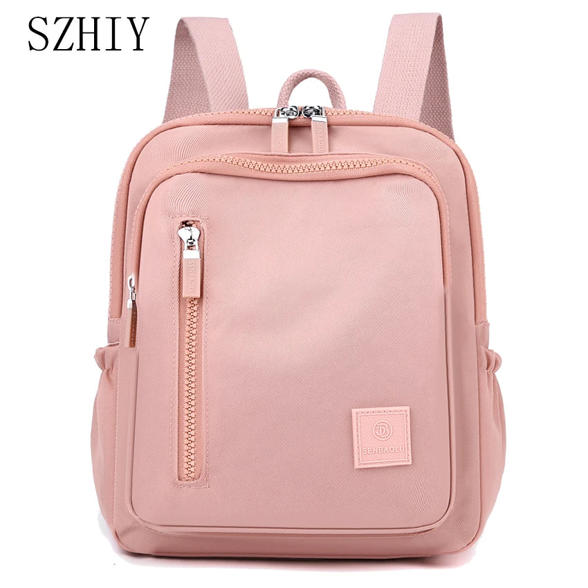 Waterproof Backpack for Women Travel One Shoulder Bag Designer Casual Backpack Lightweight Small Soft Anti Theft Sac Luxe Femme