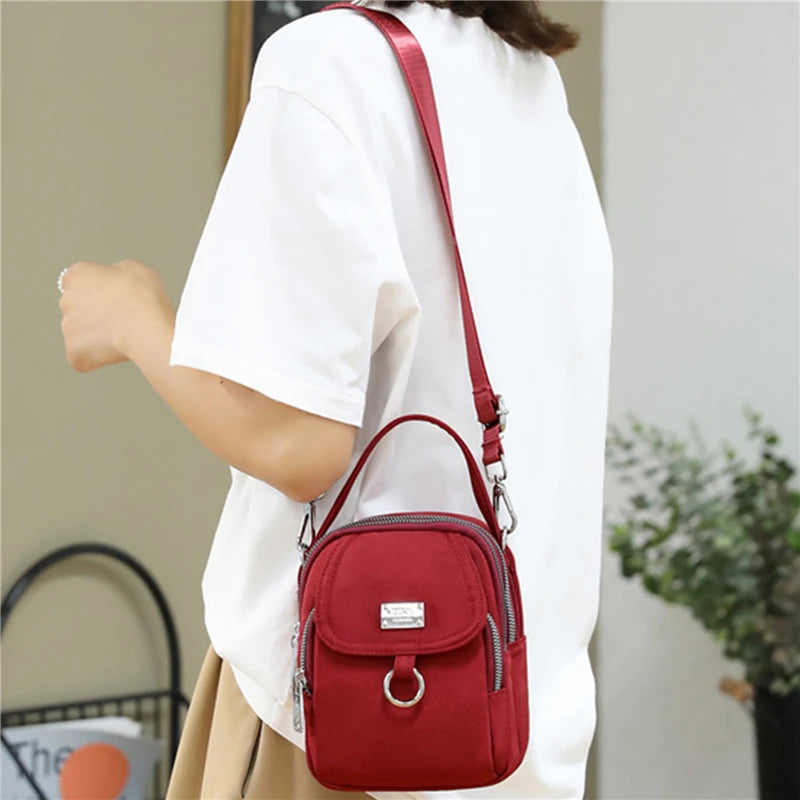 Women's Single Shoulder Bag Fashion Bag High Quality Durable Fabric Female Mini Handbag Phone Bag Zipper Cross-body Bag 2023 New