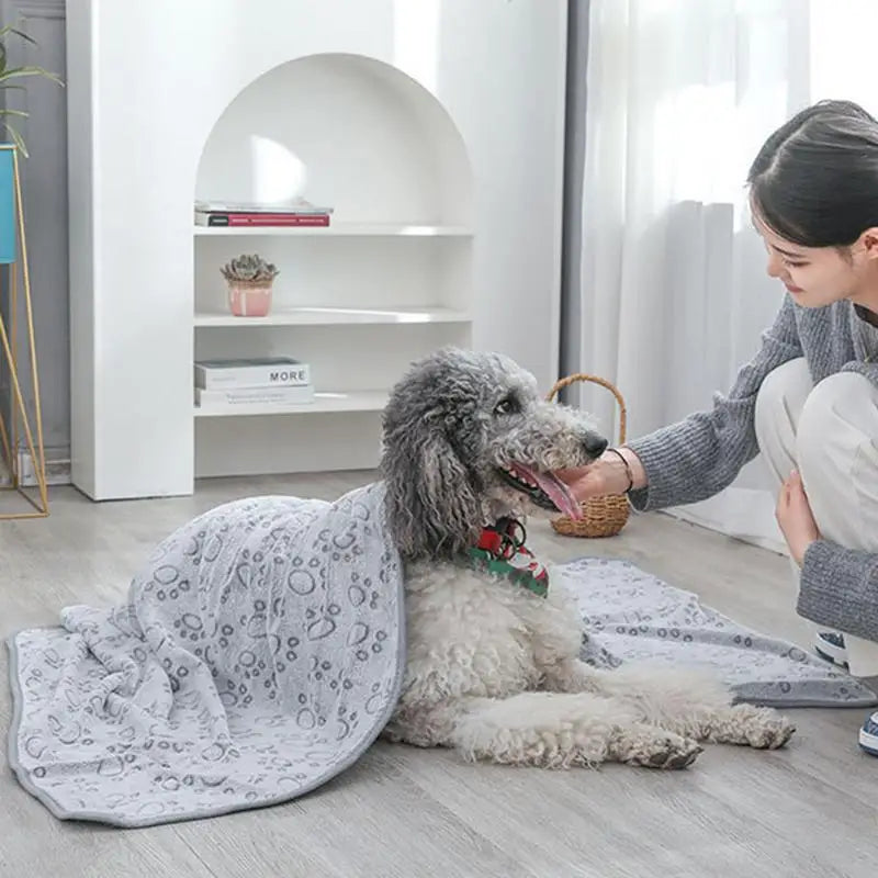 Fluffy Pet Blankets Dog Warm Pet Fluffy Mat Winter Pets Foldable Sleeping Blanket Sofa Crate Kennel Protector For Small Medium